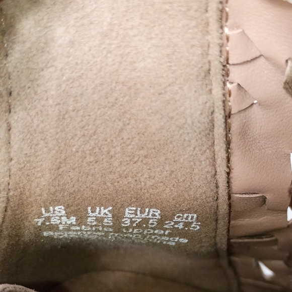 Fergie ,  Brown Woven Ankle Booties - Picture 3 of 5